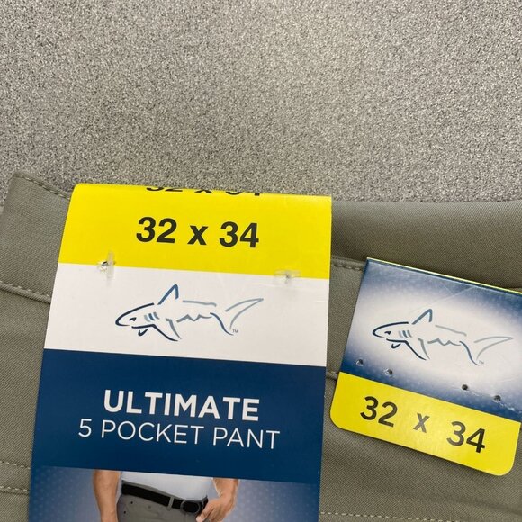 NEW Greg Norman Ultimate Men's 32X34 5 Pocket Pant Stretch Olive Green - Picture 5 of 9